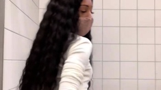Bria backwoods bathroom dildo fucking hot video xxx porn
