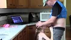 Redneck dad and daughter do anal