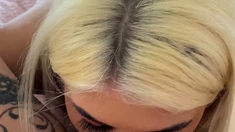 Blonde Blowjob Babe Performs A Sloppy POV Cocksucking
