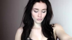 Brunette Solo Webcam Masturbation