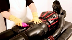 pleasing fetish anal actions with latex and bdsm