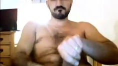 Gorgeous Str8 Arab German with BigCock cums on cam # 207