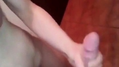 Handjob in Bathroom