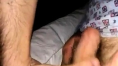 Touching soft dick of my dad in bed