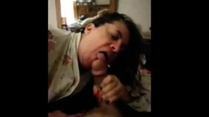 Mom gives Dad a morning Blowjob on Periscope
