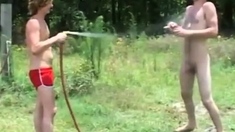 Two Country Boys Wrestle Naked Then Blow Each Other
