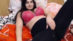 Stuck up russian girl lets you get hard to her leggings