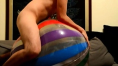 Big inflatable ball humping